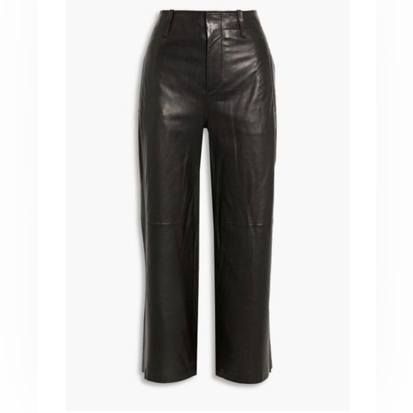 Rag & Bone Dylan Cropped Leather Pant Sz10 - Picture 2 of 9